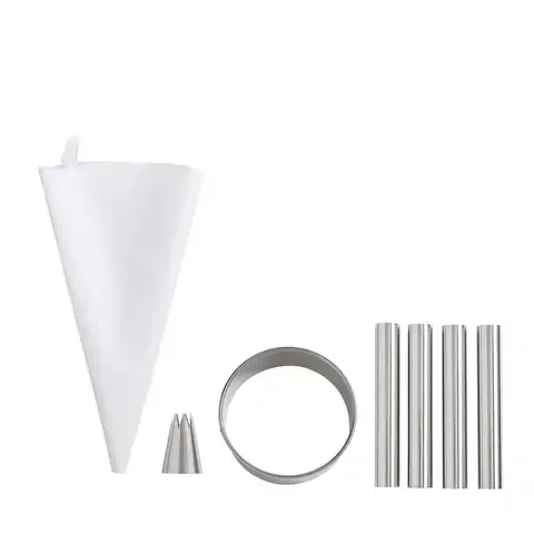 Fante’s Silver Plastic/Stainless Steel Cannoli Maker Kit