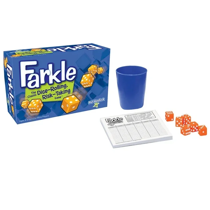 Farkle Dice Rolling Risk Taking Game