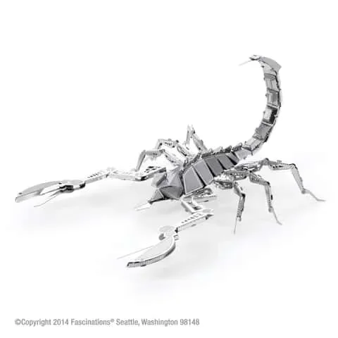 Fascinations Metal Earth Scorpion 3D Model Kit Silver