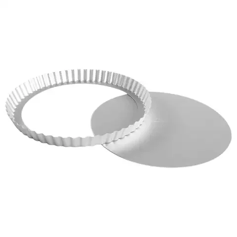 Fat Daddio’s 11 in. Quiche Pan Silver 1 pc