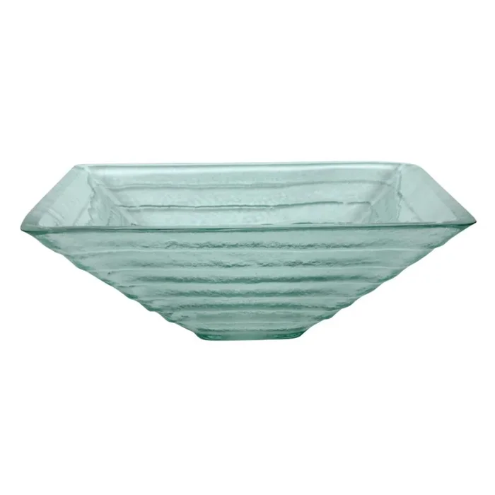 Fauceture CV1616VCG 1/2″ Crystal Glacier Vessel Sink, Clear