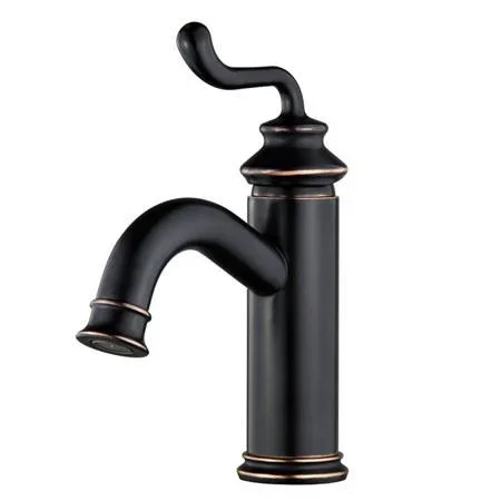Fauceture FS5411RL Single Handle Centerset Lavatory Faucet with Push-Button Pop-Up Drain, Naples Bronze