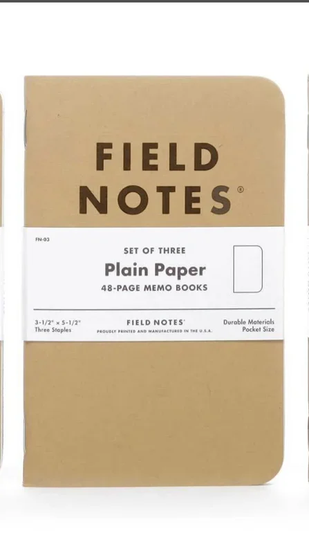 Field Notes Original Kraft – Plain Paper 3-Pack