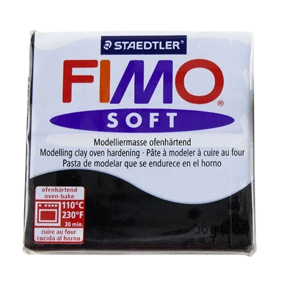 FIMO® Polymer Clay – Black #9 2 oz block
