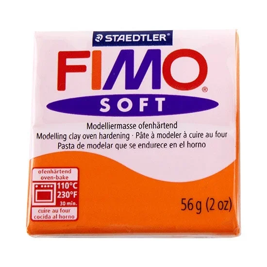 FIMO® Polymer Clay – Tangerine #42 2 oz block