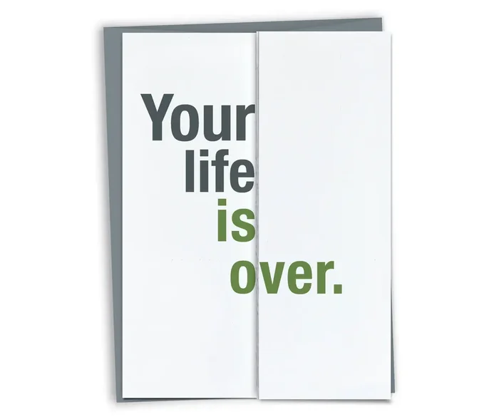 FINCH and HARE – Life Over Wedding or Baby Congratulations Card