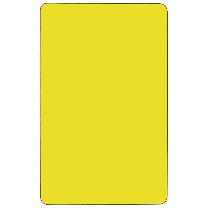 Flash Furniture Yellow Rectangular Kid’s Play Table