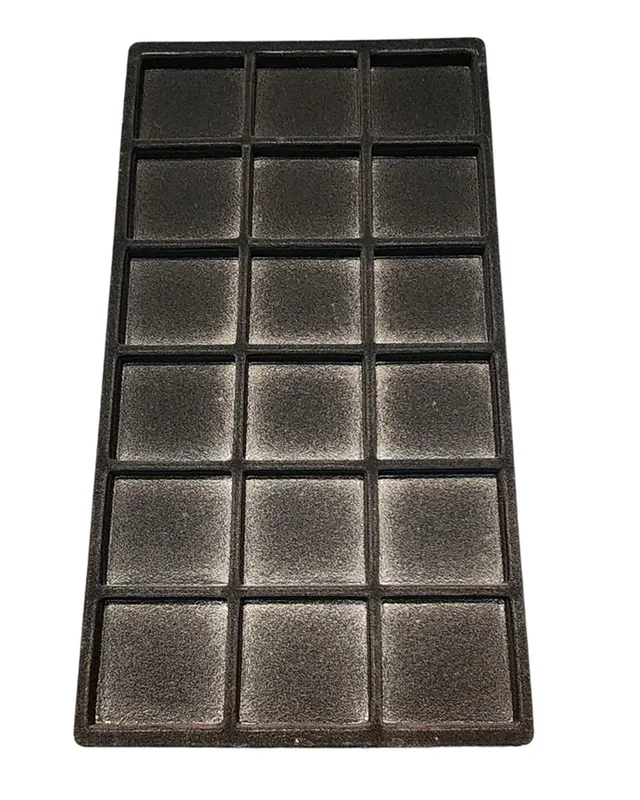 Flocked Plastic Tray Liner Insert- 18 Compartment
