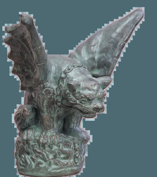 Florentine Gargoyle Large Cast Stone Outdoor Asian Collection