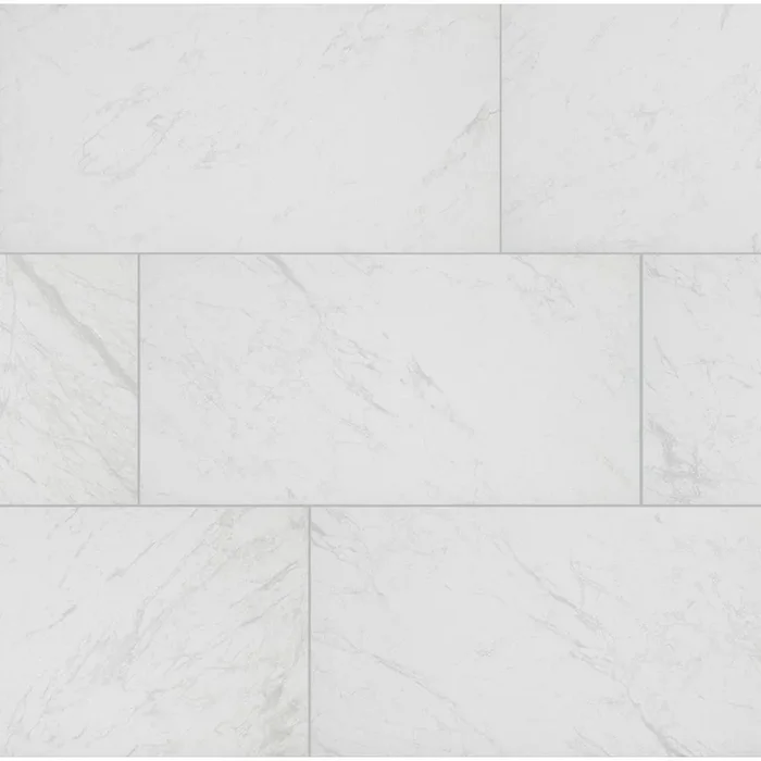 Florida Tile Home Collection Brilliance White Rectified 12 in. x 24 in. Porcelain Floor and Wall Tile (13.3 sq. ft. / case)