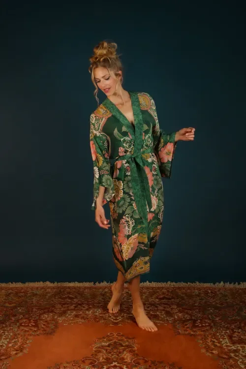 Folk Art Floral Kimono