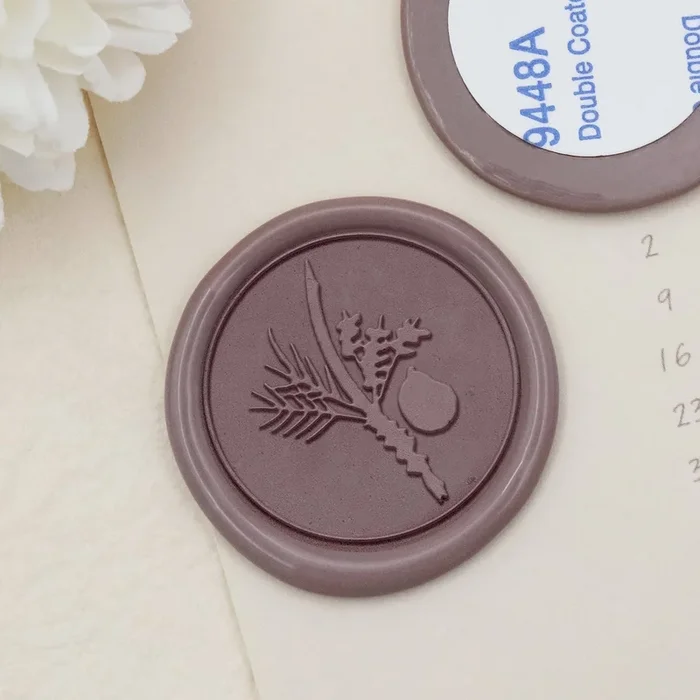 Four Species Wax-adhesive Wax Seal Stickers