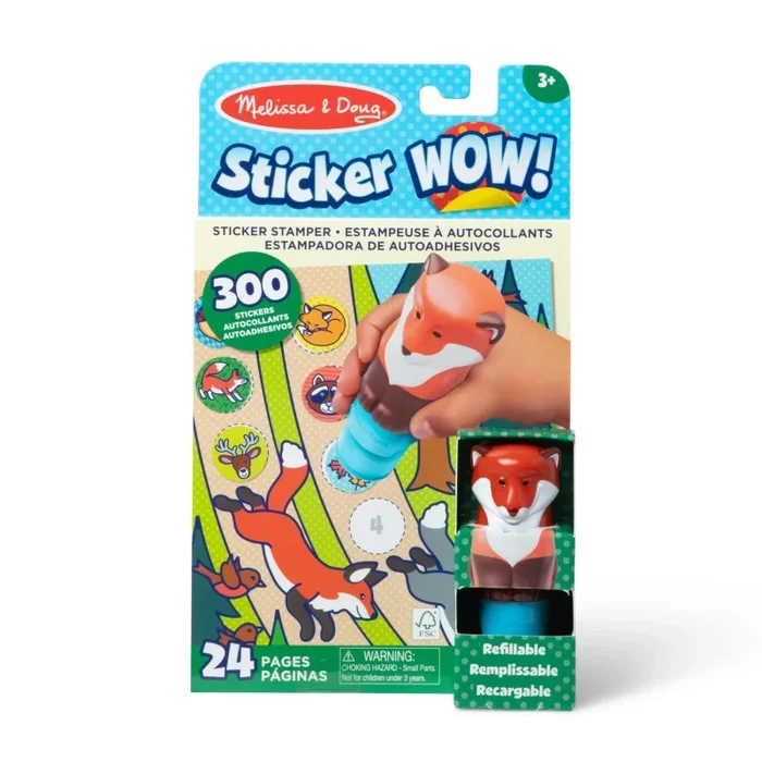 Fox Activity Pad Set Sticker Wow
