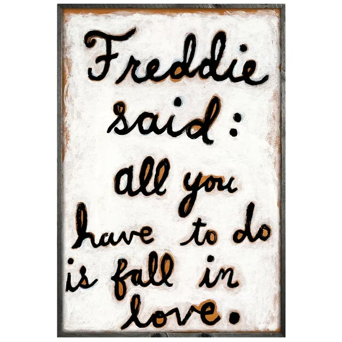 Freddie Said (Grey Wood) – Art Print