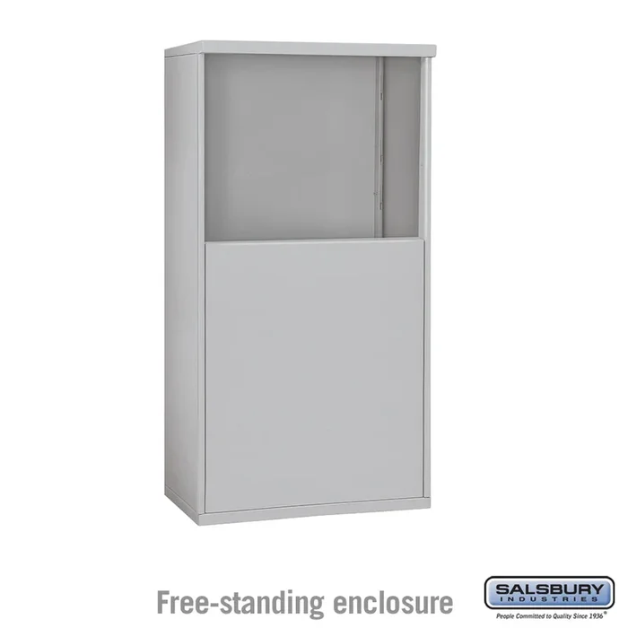 Free-Standing Enclosure for Double Column Mailbox Unit – Aluminum