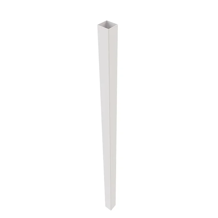 Freedom 8-ft H x 4-in W White Vinyl Blank Fence Post (Assembled)