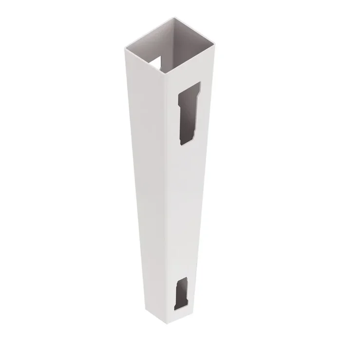 Freedom Everton 8-ft H x 5-in W White Vinyl Line Fence Post (Unassembled)