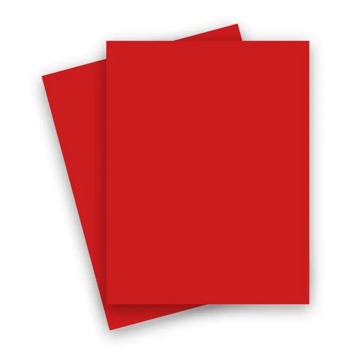 French Paper – Poptone Red Hot – 8.5X11 (70T/104Gsm) Text Paper – 500 Pk