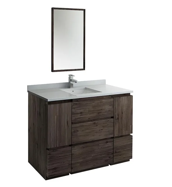 Fresca Formosa 48″ Floor Standing Modern Bathroom Vanity w/ Mirror