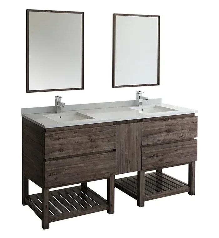 Fresca Formosa 72″ Floor Standing Double Sink Modern Bathroom Vanity