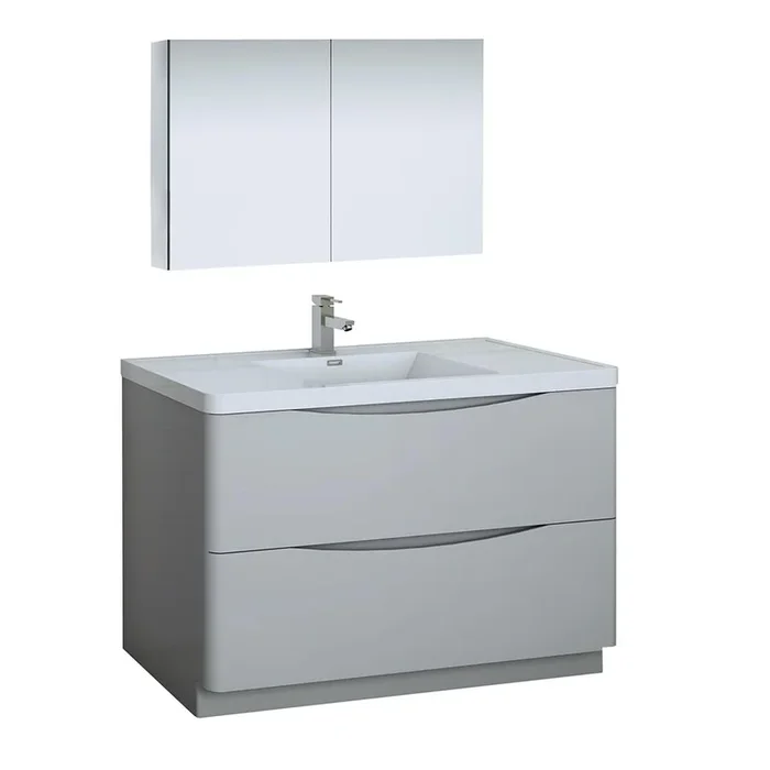 Fresca Tuscany 48″ Free Standing Modern Bathroom Vanity w/ Medicine Cabinet