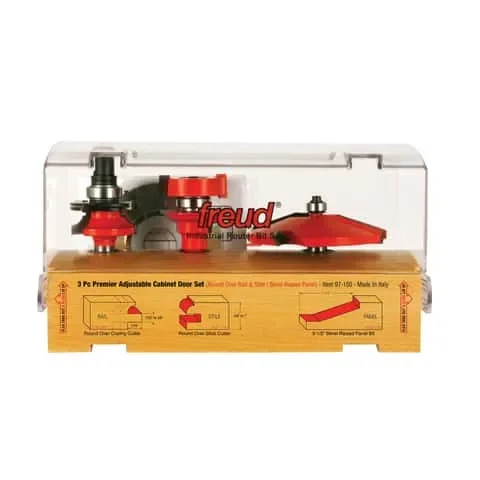 Freud 3-1/2 in. D X 3-3/4 in. L Carbide Tipped Cabinet Bit Set