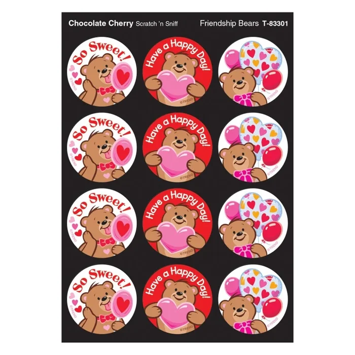 Friendship Bears/Choc Cherry Stinky Stickers