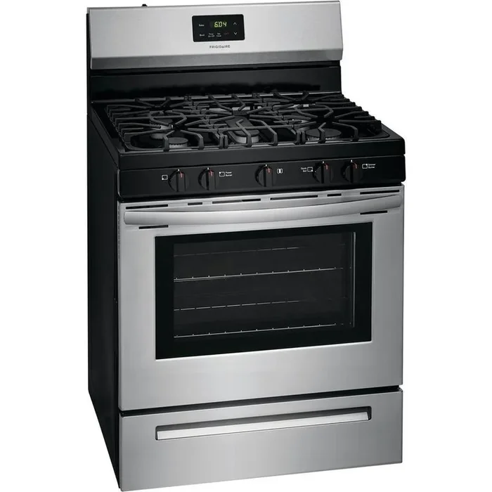 Frigidaire 30-in 5 Burners 5-cu ft Freestanding Gas Range (EasyCare Stainless Steel)