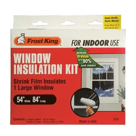 Frost King Clear Indoor Window Film Insulator Kit 54 in. W X 84 in. L