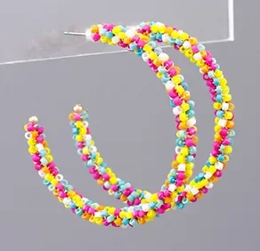 Fun Girls Multicolor Hoops