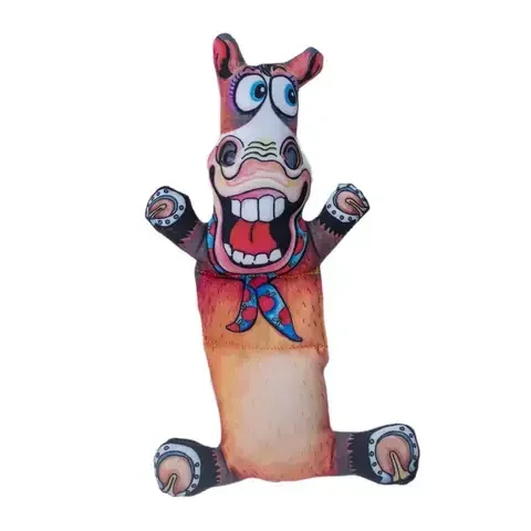 Fuzzu Barnyard Flops Multicolored Horace Dog Toy One Size 1 pk