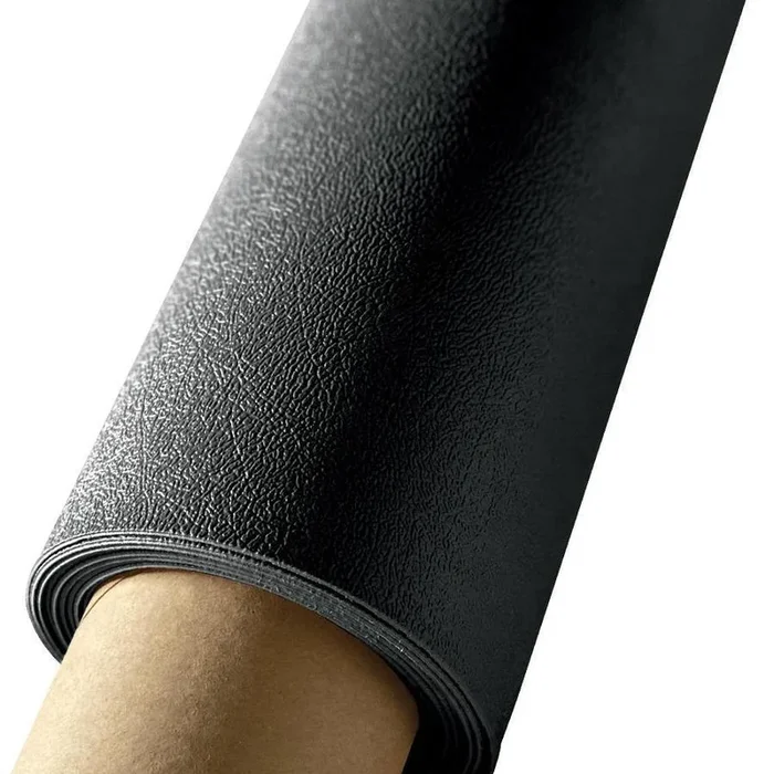 G-Floor Levant 7-1/2-ft x 17-ft Midnight Black Leather Garage Floor Roll