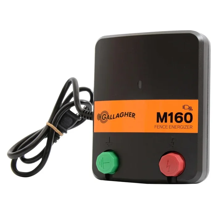 Gallagher M160 110 V Electric-Powered Fence Energizer 836352000 sq ft Black/Orange