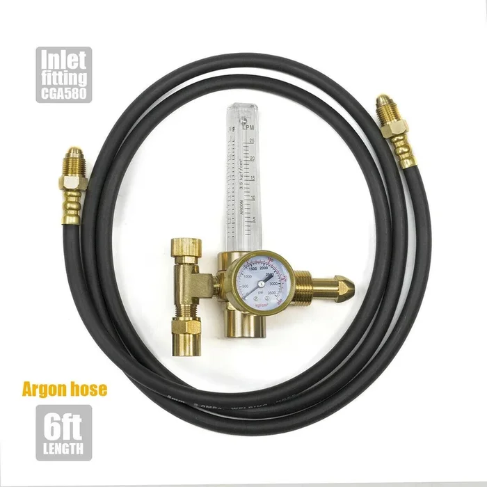 Gas hose with Argon Flowmeters Regulators welding cga580 Miller Lincoln Mig Tig