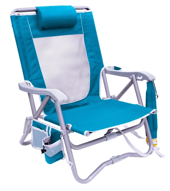 GCI Outdoor Bi-Fold Slim Beach or Camping Chair – Saybrook Blue