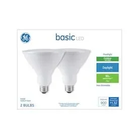 GE Basic 90-Watt EQ PAR38 Daylight LED Light Bulb (2-Pack)