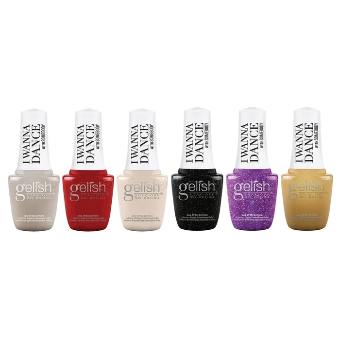 Gelish Winter I Wanna Dance With Somebody 9mL Soak Off Gel Polish Set, 6 Pack