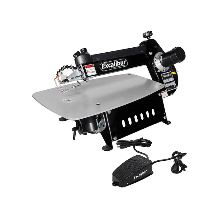 General International Tilting Head 21″ Scroll Saw w/ Footswitch Pedal (Damaged)