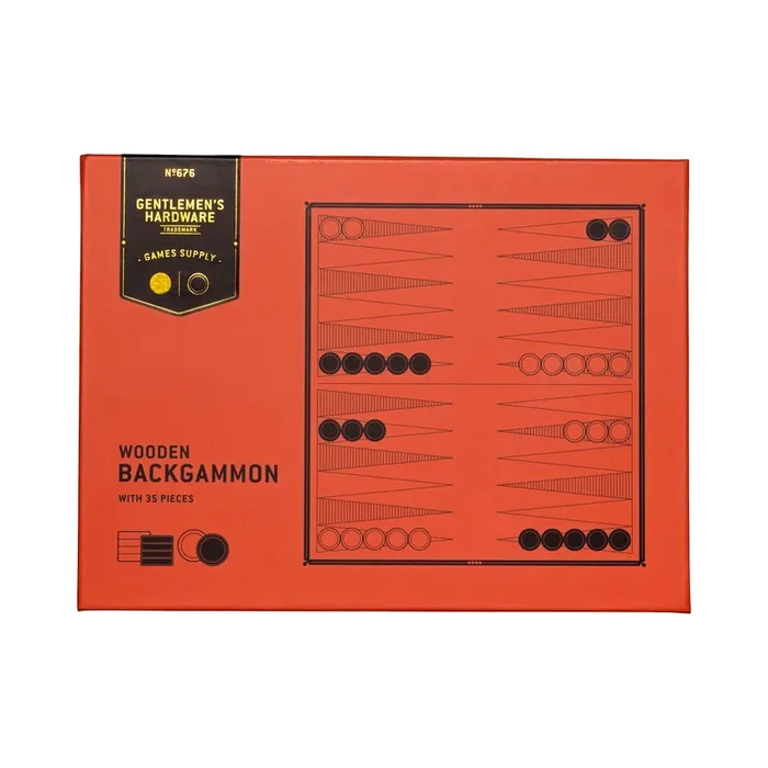 Gentlemen’s Hardware – Wooden Backgammon Set