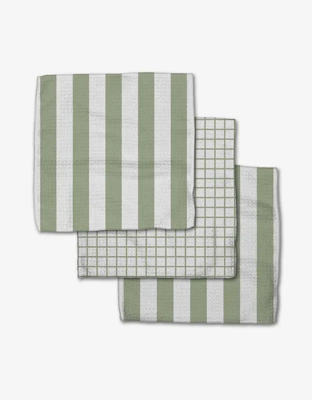 Geometry – Sweet Mint Dishcloth Set