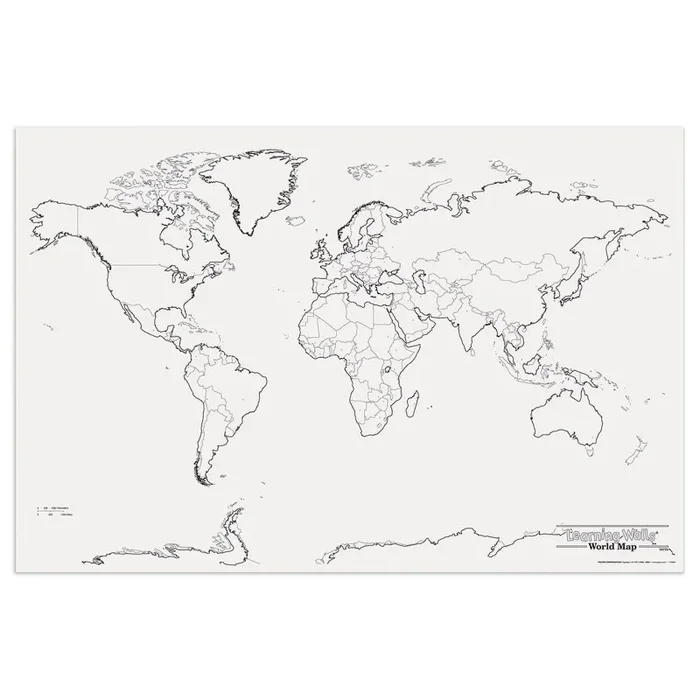 Giant World Map – 72In x 48In Educational Tool for Classroom & Homeschooling