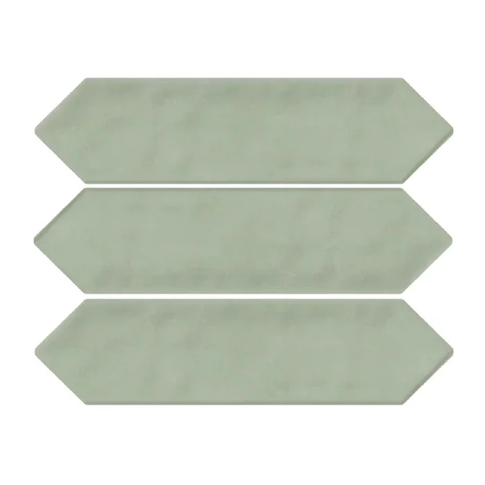 Giorbello Decor Sage 3-in x 12-in Glazed Ceramic Wave Subway Floor and Wall Tile (5-sq. ft/ Carton)