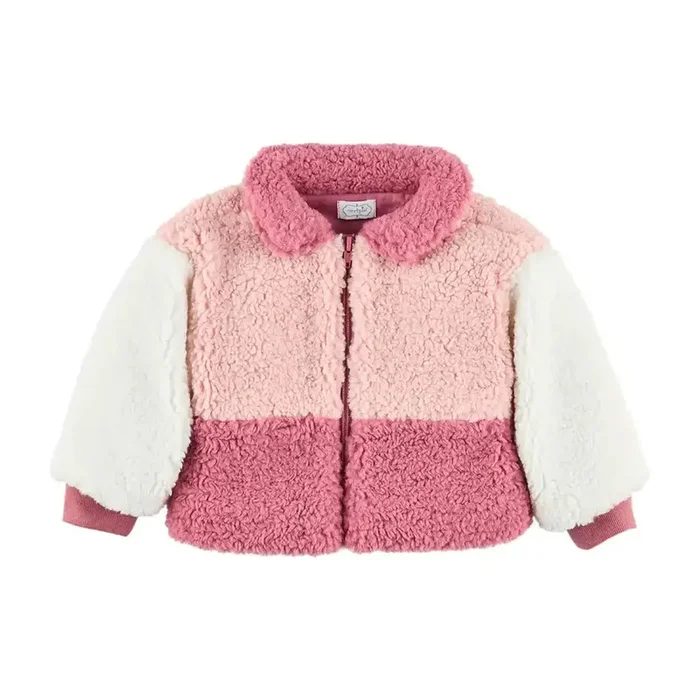 Girl’s Color Block Sherpa Jacket