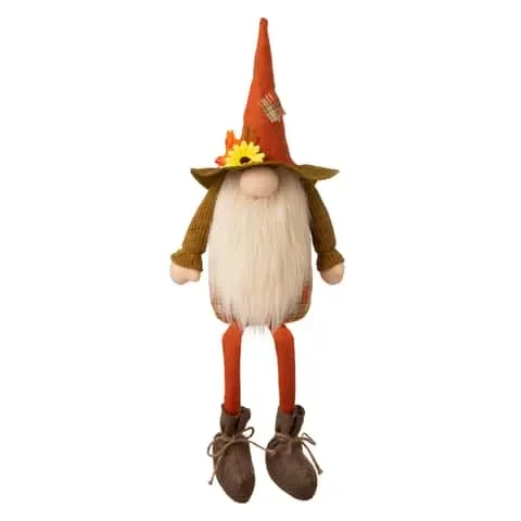 Glitzhome 24.02 in. Gnome Shelf Sitter Fall Decor