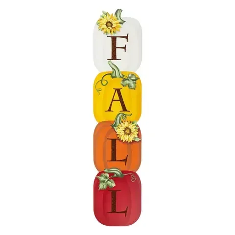 Glitzhome 42 in. Fall Stacked Pumpkin Porch Signs
