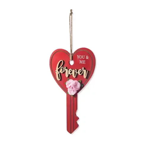 Glitzhome You and Me Forever Hanging Sign MDF 1 pc