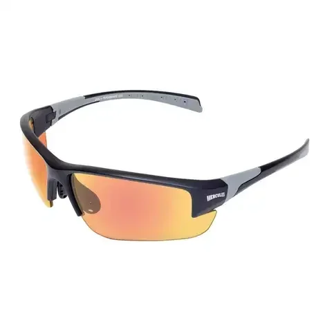 Global Vision Hercules Polarized Motorcycle Safety Glasses Red Mirror Lens White Frame 1 pk
