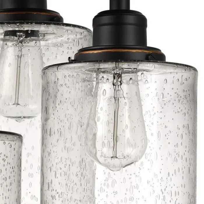 Globe Electric Annecy 13-in Oil Rubbed Bronze Rustic Semi-flush Mount Light