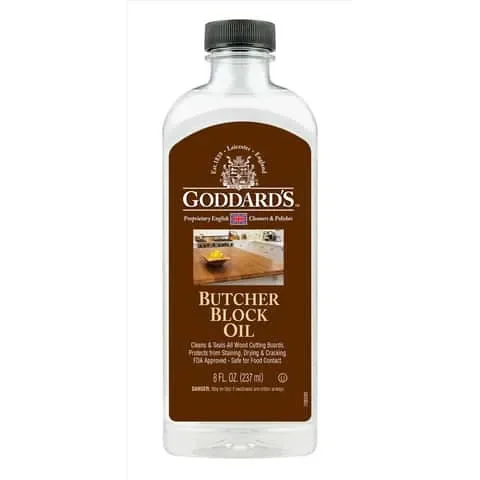 Goddard’s No Scent Butcher Block Oil 8 oz Liquid