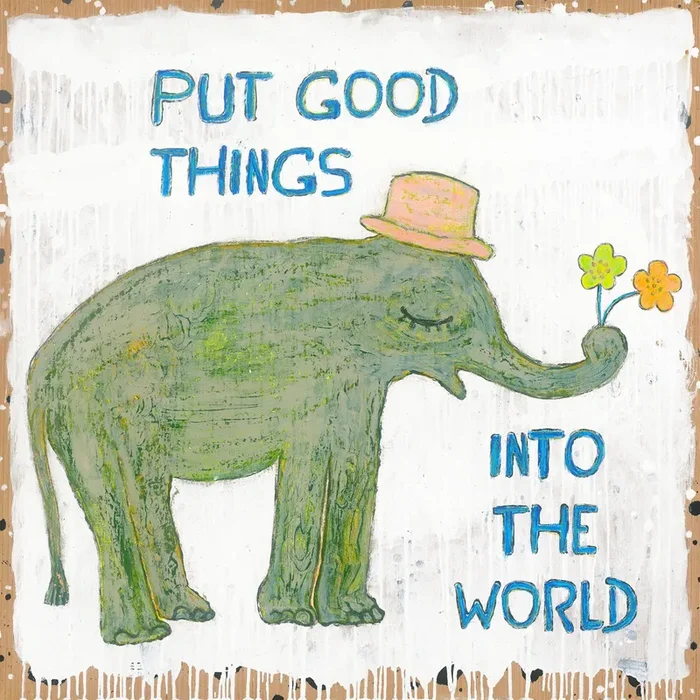 Good Things Elephant – Art Print